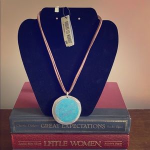 Pick any 4 for $24 leather large pendant necklace